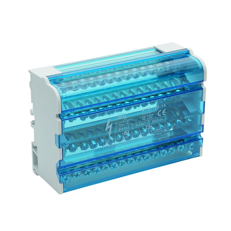 Blok łączeniowy zaciskowy czteropolowy KTB-100-15