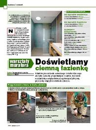 Doświetlamy ciemną łazienkę - Warsztaty muratora